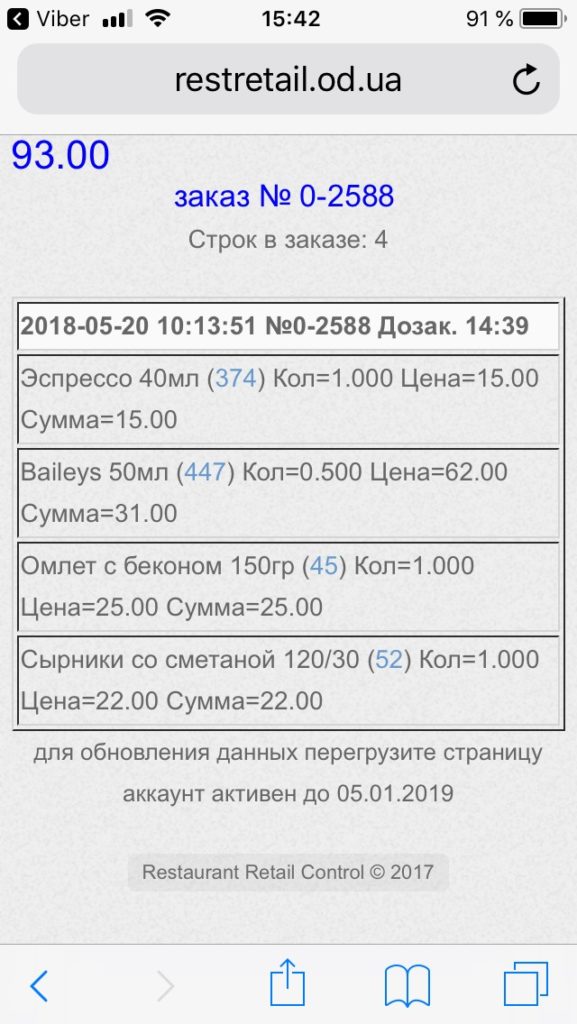 Сервис on-line мониторинга торговых точек и заведений RRC-manager
